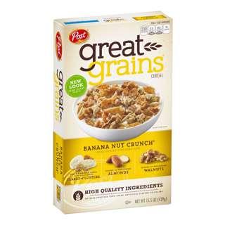 Post Great Grains Cereal - Banana Nut Crunch Post Great Grains Cereal - Banana Nut Crunch
