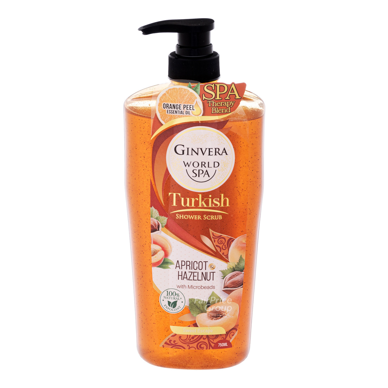 Ginvera World Spa Shower Scrub - Turkish (Apricot & Hazelnut