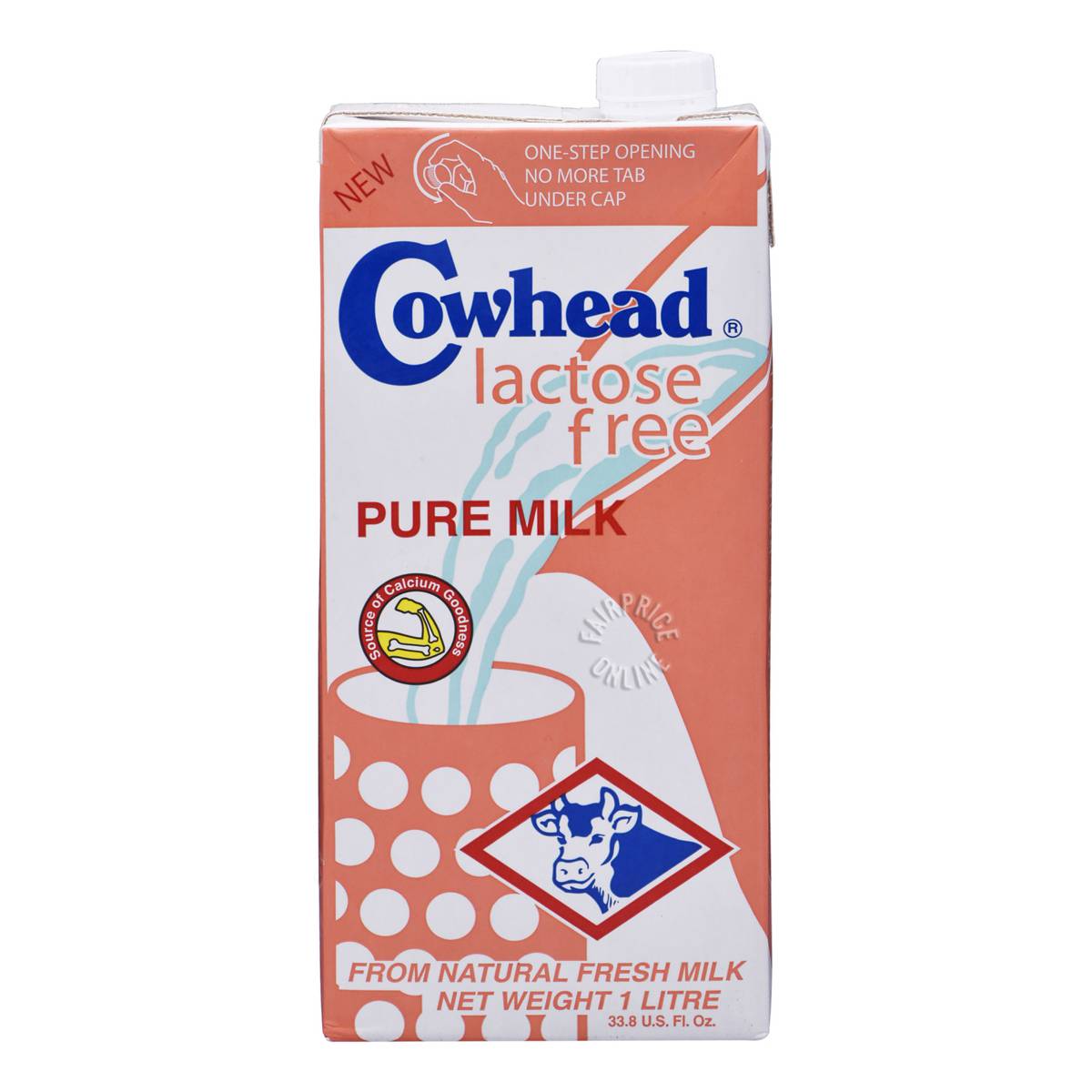 Cowhead UHT Milk Lactose Free NTUC FairPrice