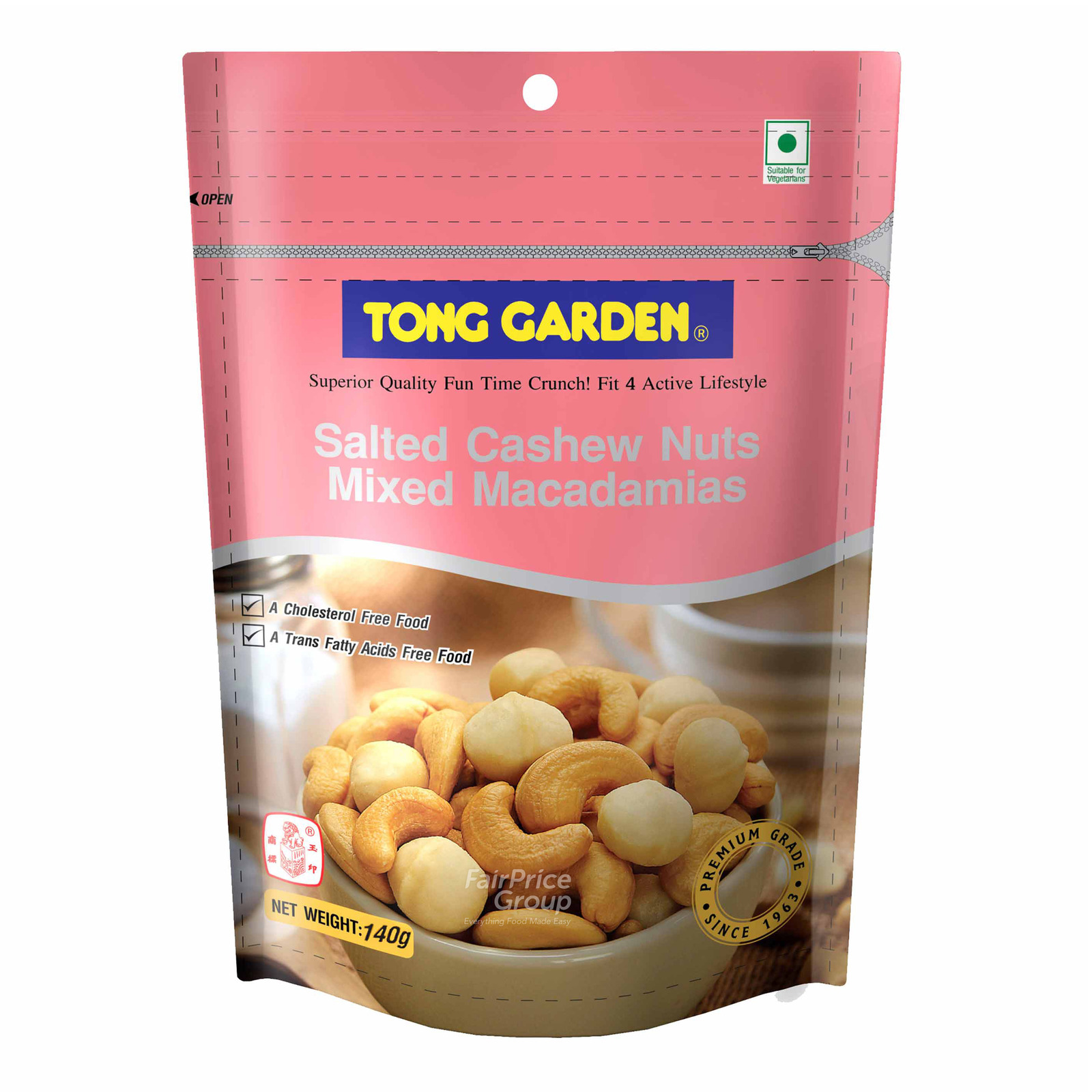 Tong Garden Salted Nuts Cashew & Macadamias NTUC FairPrice