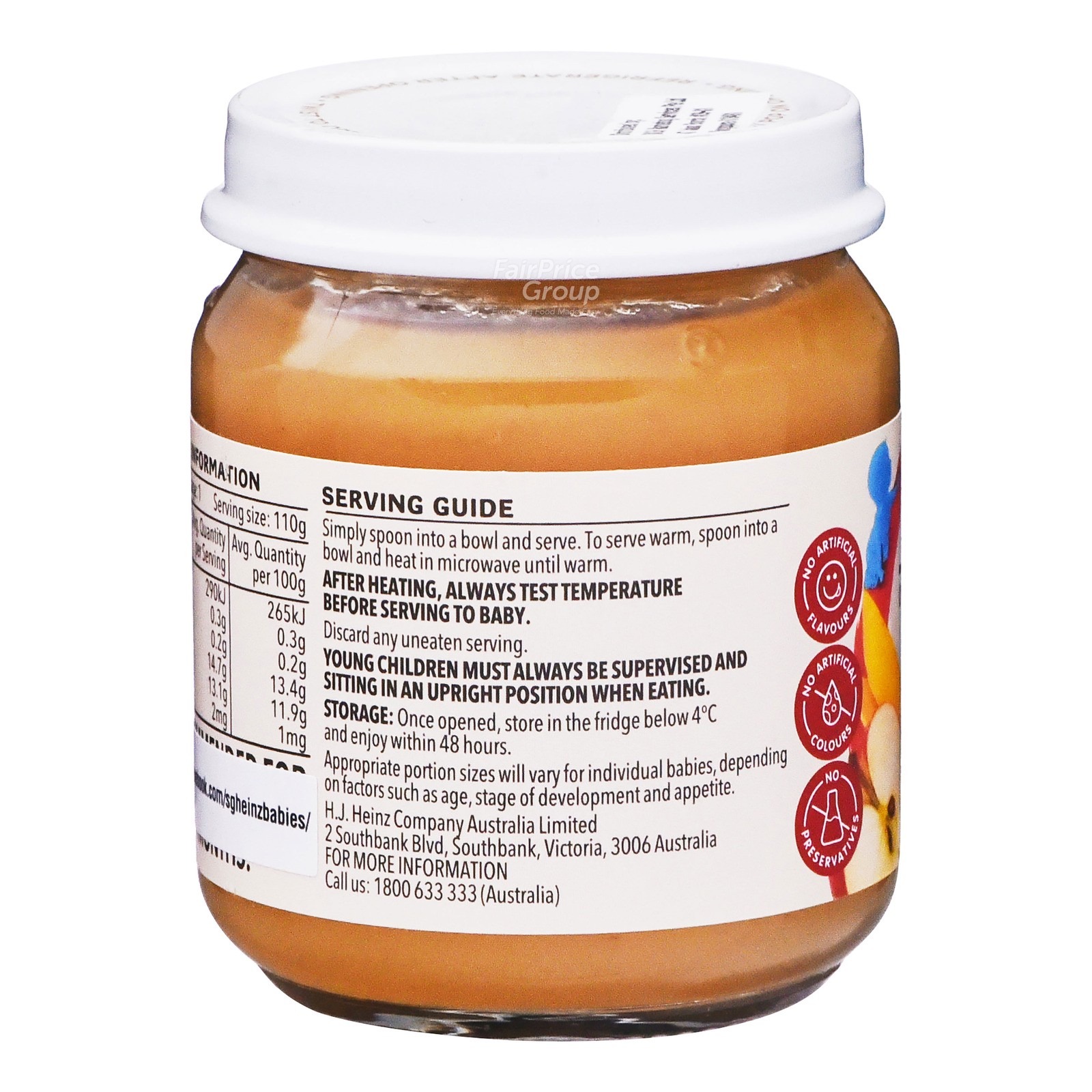 heinz mango and vanilla custard