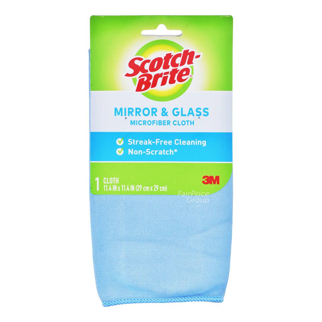 3M ScotchBrite StreakFree Mirror Cloth NTUC FairPrice