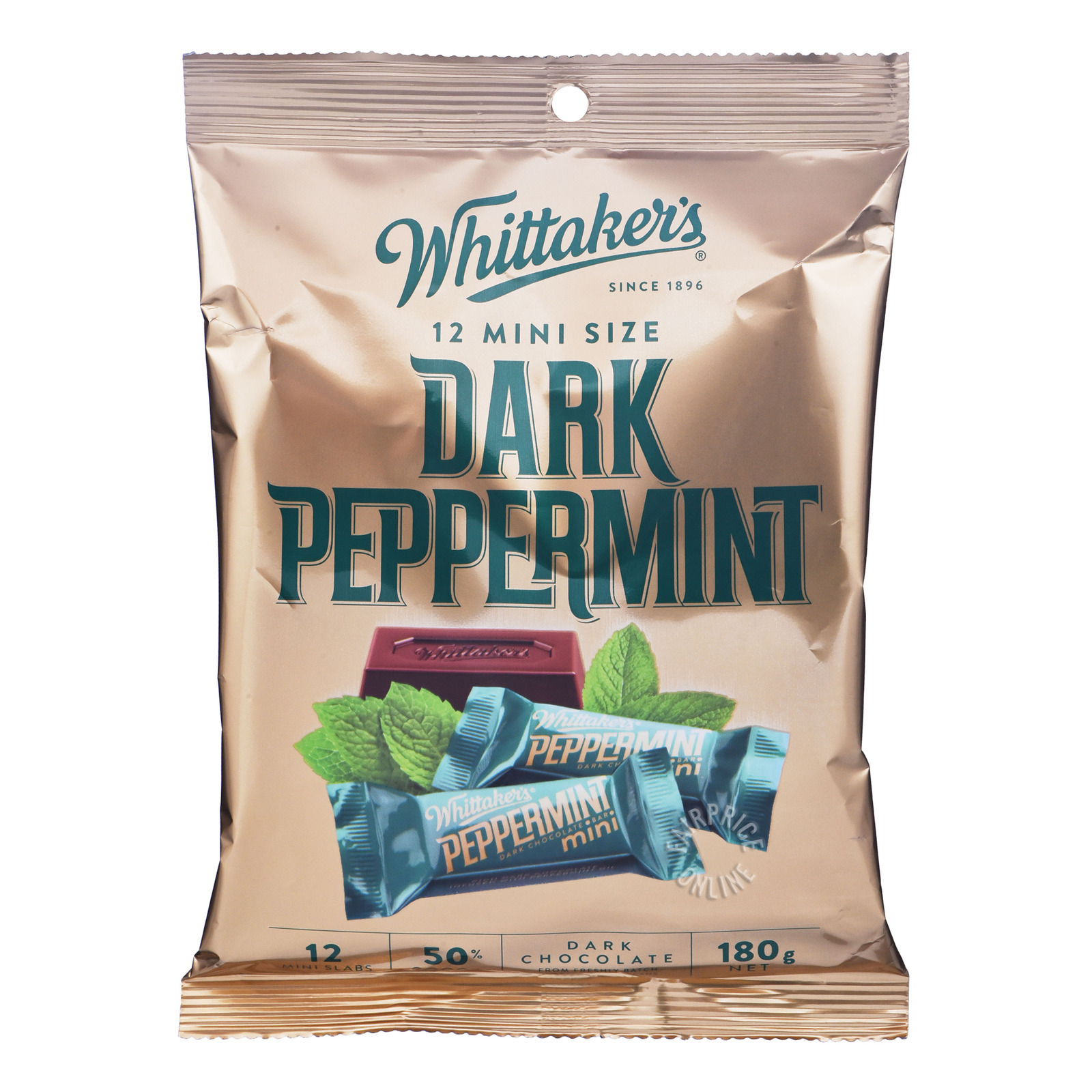 Whittaker's Mini Dark Chocolate Bar - Dark Peppermint | NTUC FairPrice