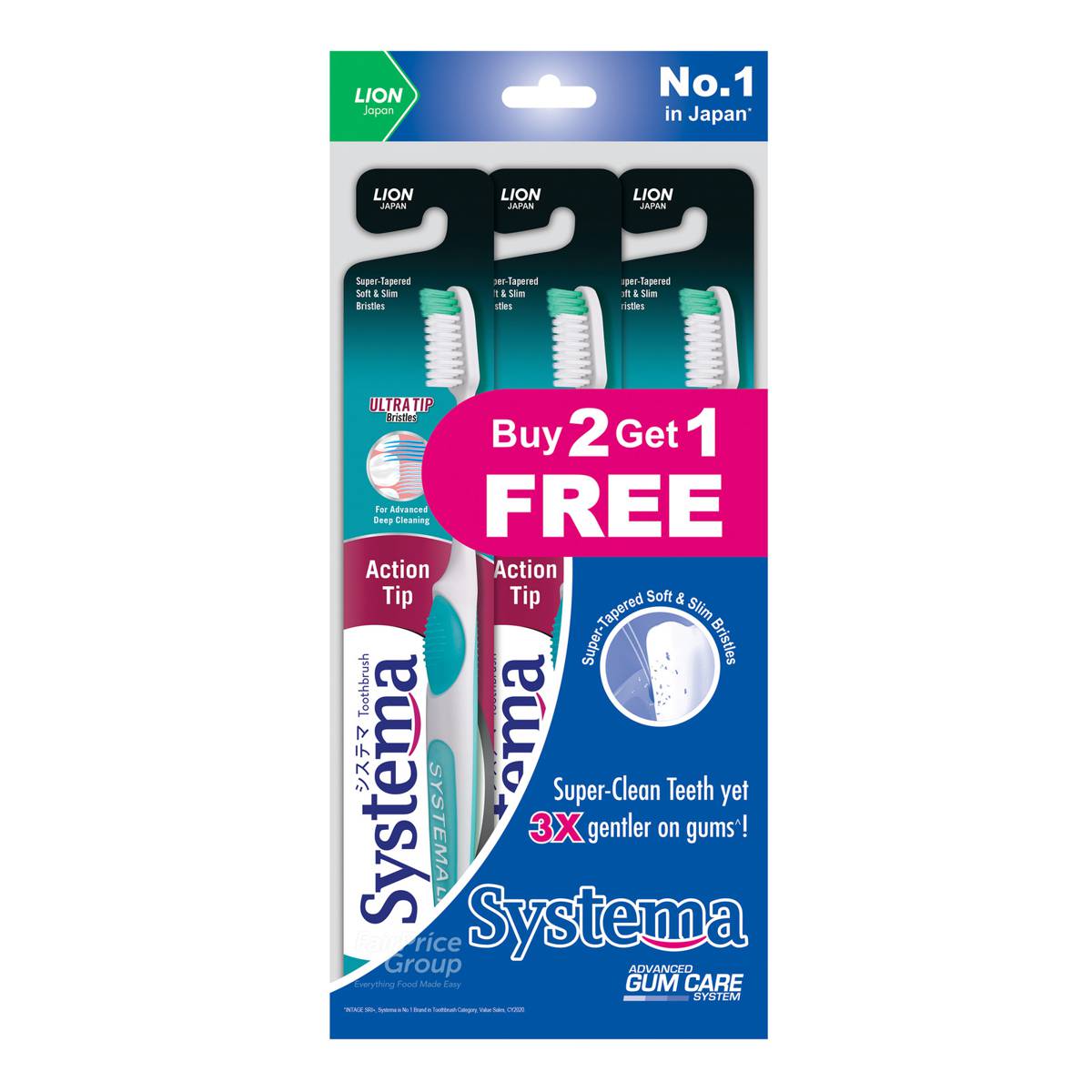 Systema Action Tip Toothbrush - Ultra Tip Bristle | NTUC FairPrice