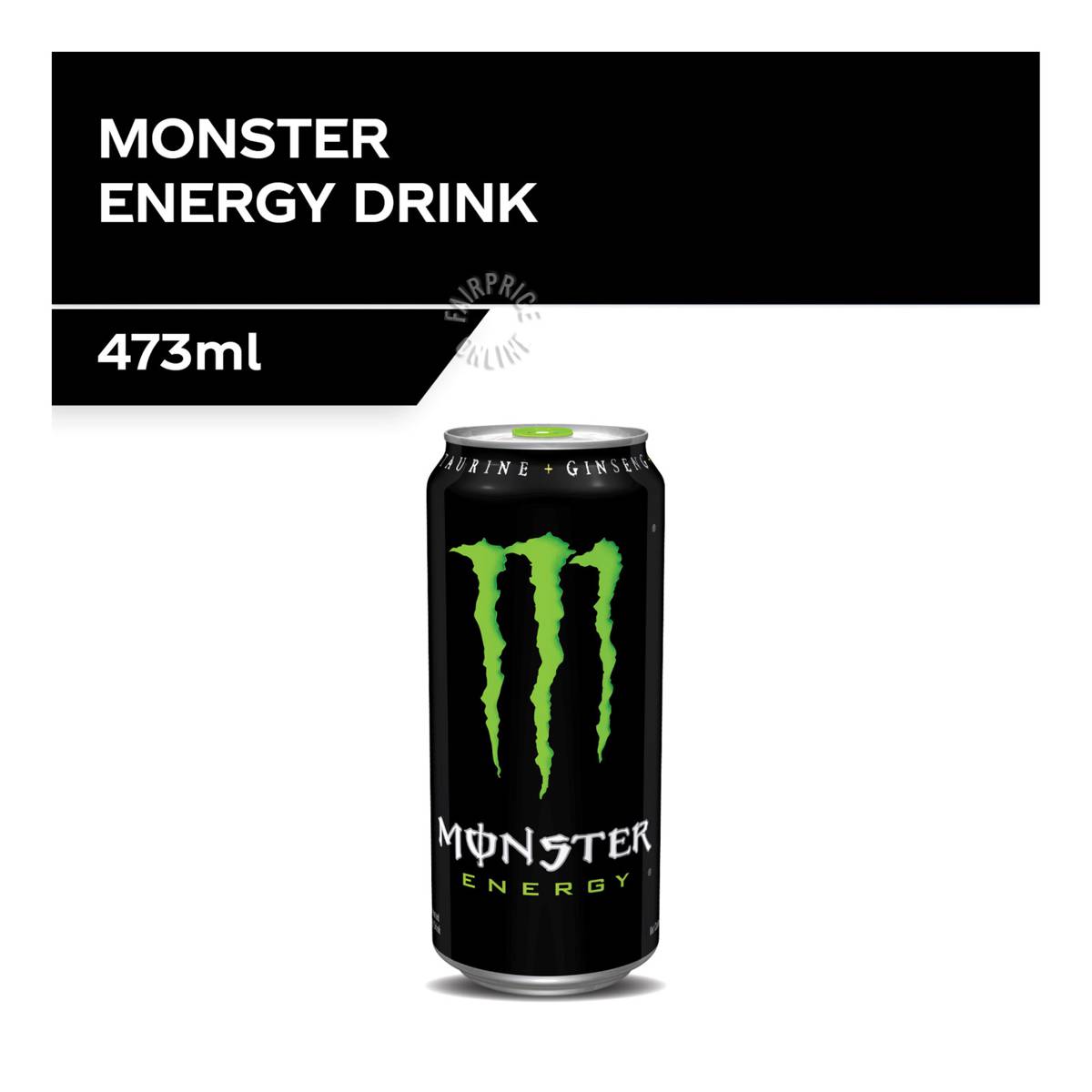 Monster Energy Can Drink Taurine Ginseng Root Extract Ntuc Fairprice