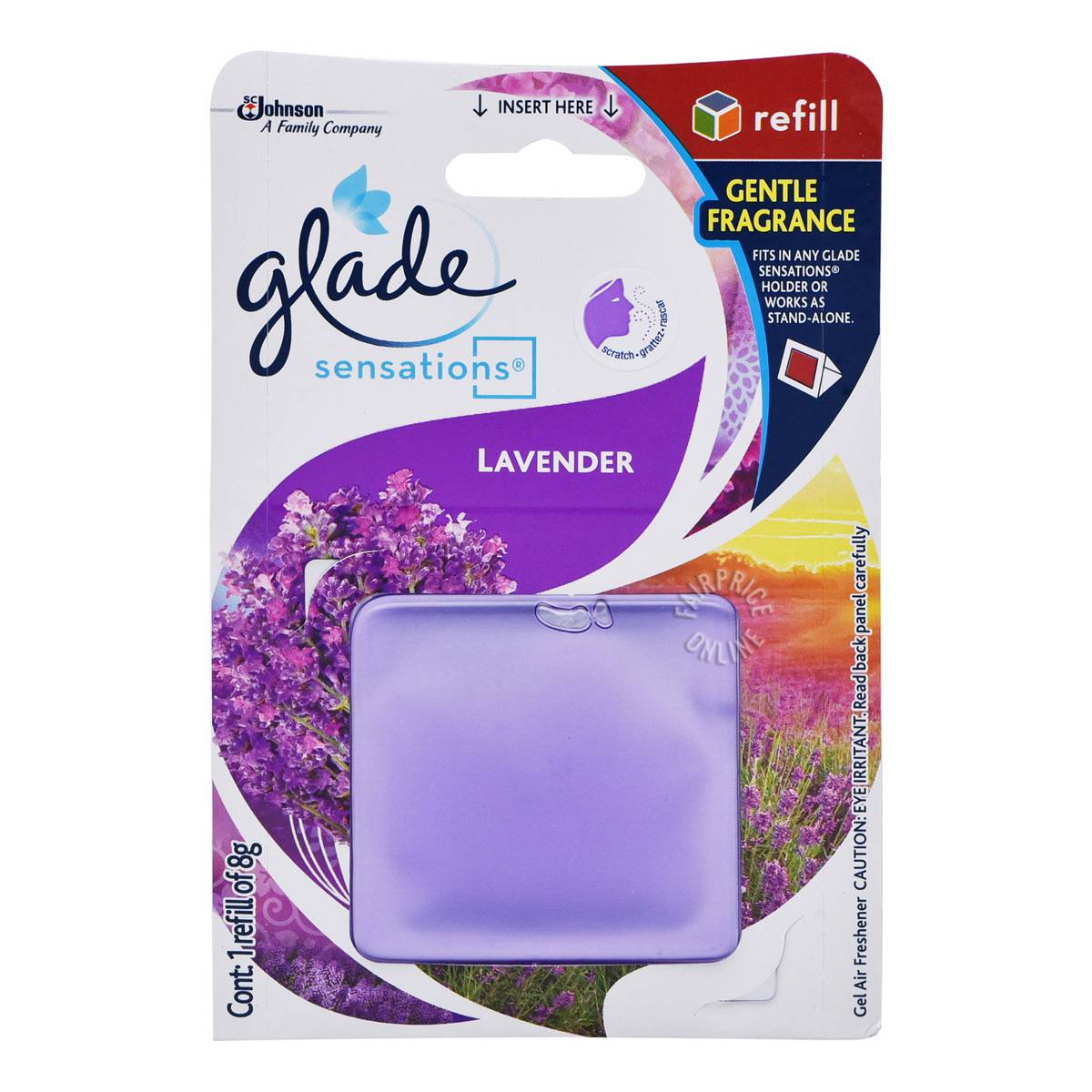 Glade Sensations Gel Air Freshener Refill Lavender NTUC FairPrice