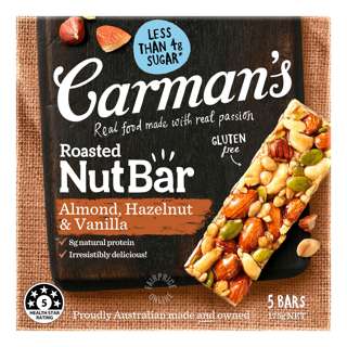 Carman's Nut Bars - Almond with Hazelnut & Vanilla Carman's Nut Bars - Almond with Hazelnut & Vanilla