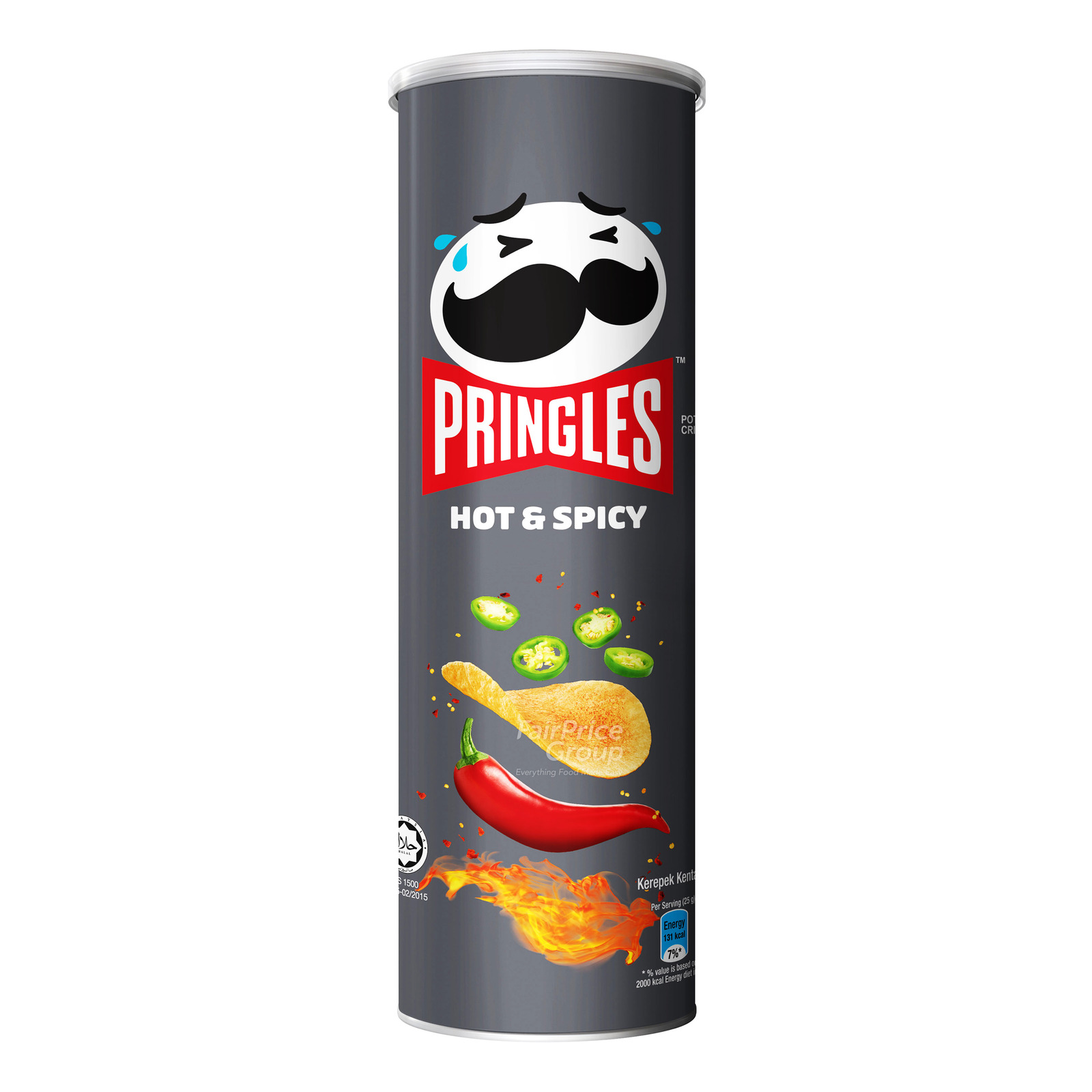Pringles Potato Crisps - Hot & Spicy
