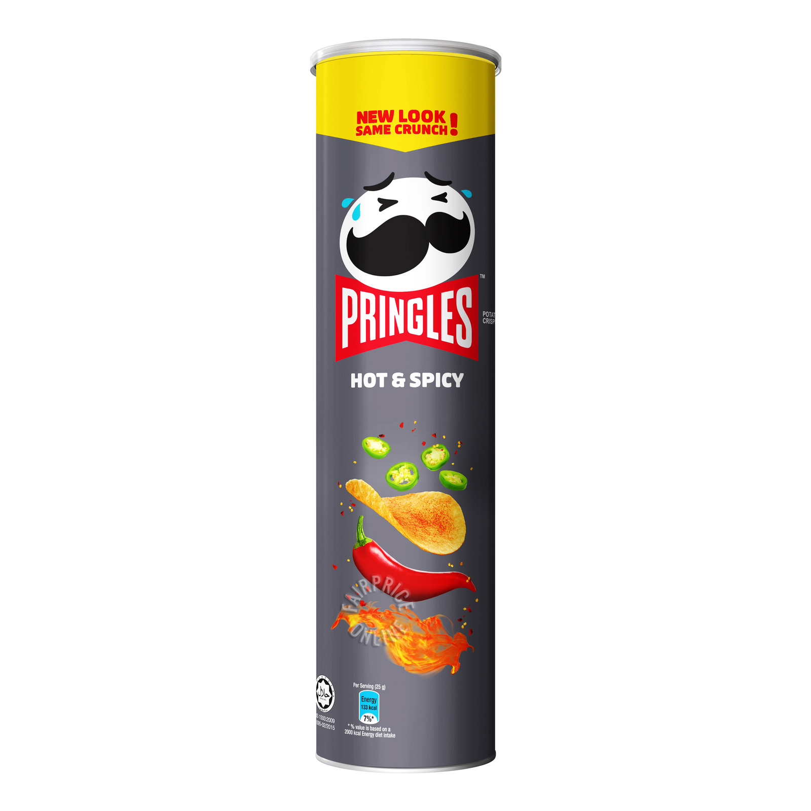 Pringles Potato Crisps - Hot & Spicy