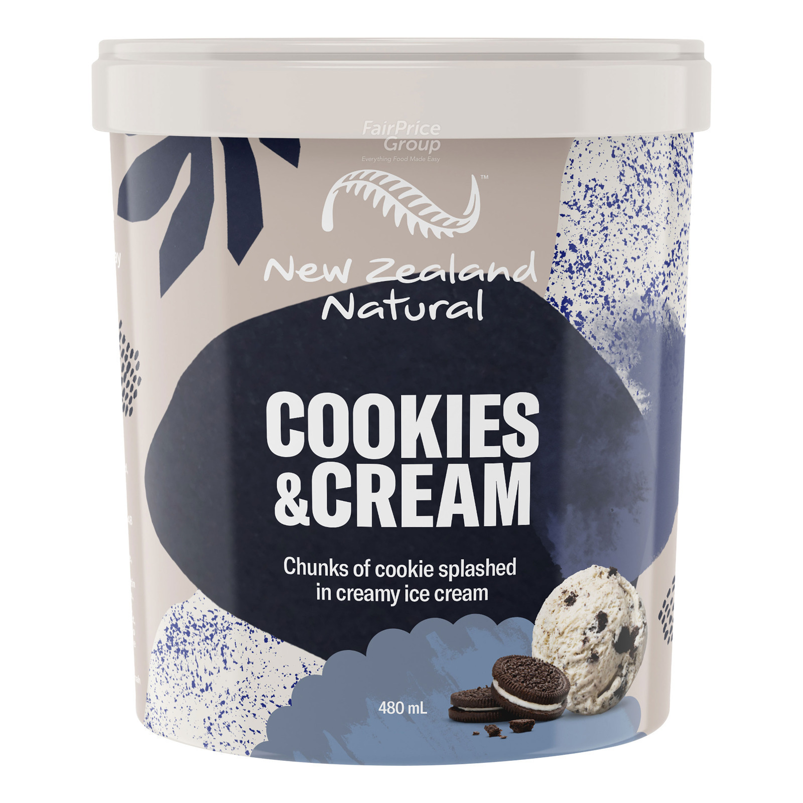 【とりすけ】Cream U.S.A (7CD,）【新品未使用】 New Zealand Natural Premiun Ice Cream - Cookies & Cream | NTUC
