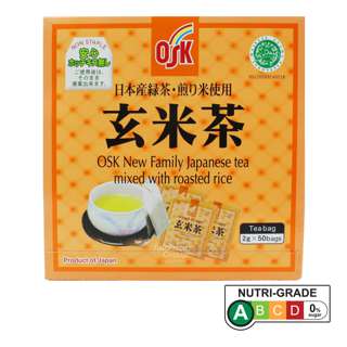 OSK Japanese Green Tea Bags - Mixed with Roasted Rice