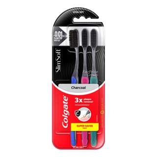 Colgate Slim Soft Toothbrush - Charcoal