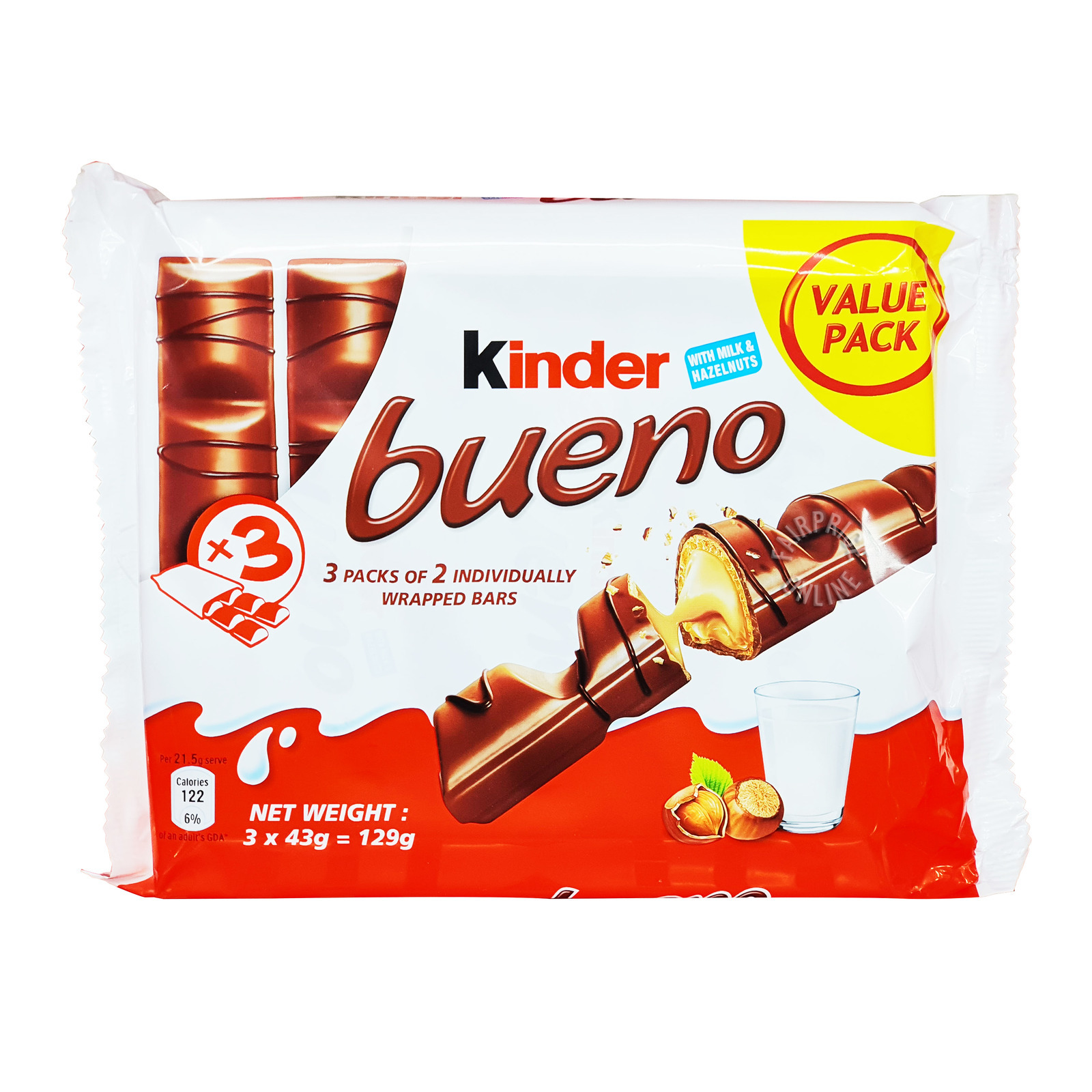Kinder Bueno Chocolate Wafer Bar - Milk