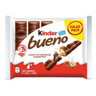 Kinder Bueno Chocolate Wafer Bar - Milk