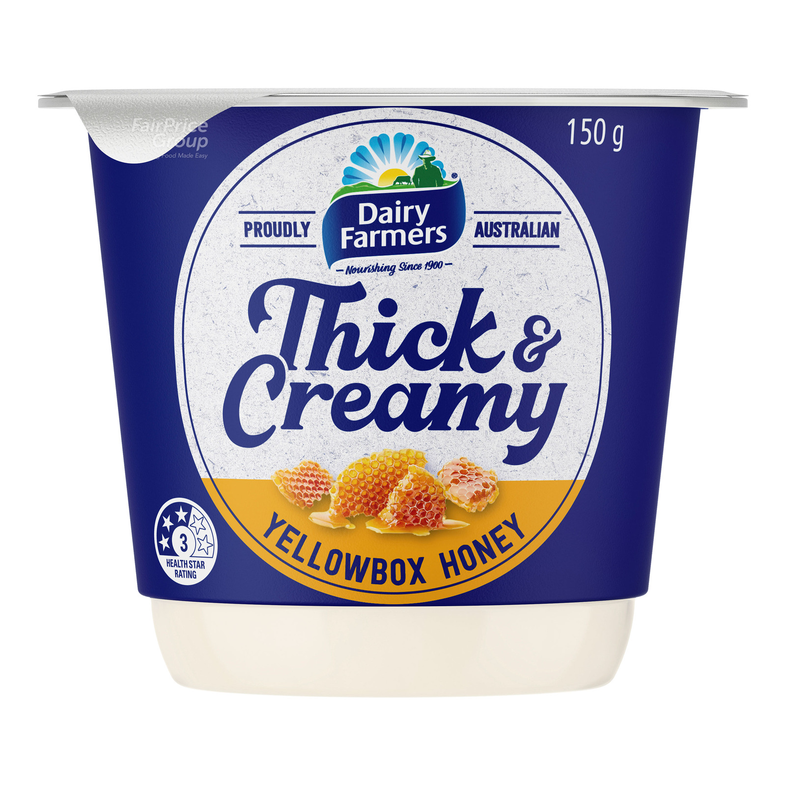 Dairy Farmers Thick & Creamy Yoghurt - Yellow Box Honey