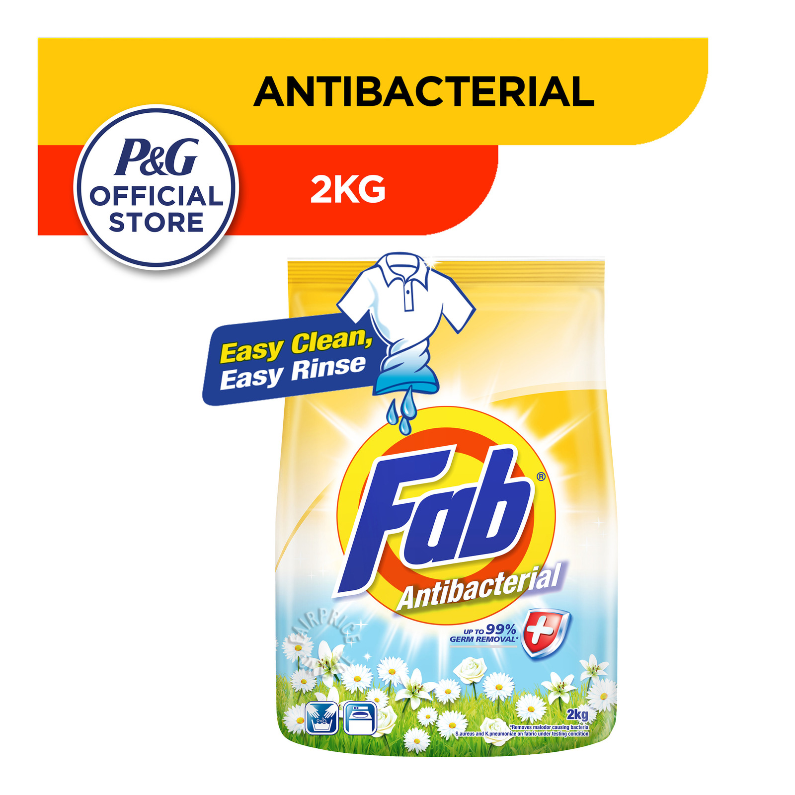 Fab Detergent Powder AntiBacterial NTUC FairPrice