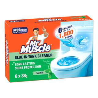 Mr Muscle 4 in 1 Active Clean In-Cistern Block - Fresh Scent