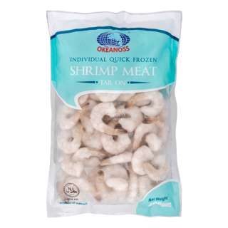Okeanoss Frozen IQF Shrimp Meat (Tail On) Okeanoss Frozen IQF Shrimp Meat (Tail On)