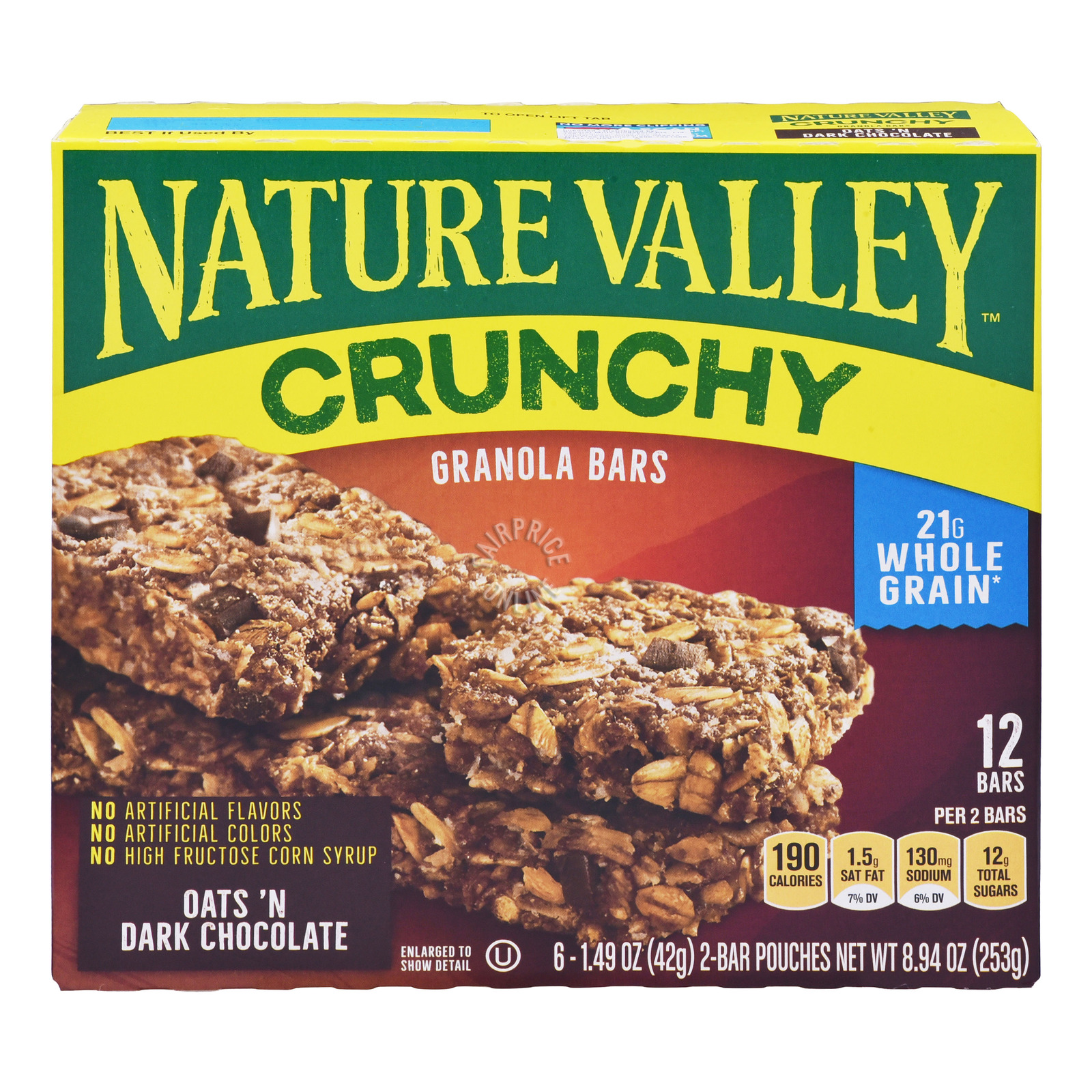 Nature Valley Crunchy Granola Bar Oats N Dark Chocolate Ntuc Fairprice