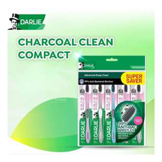 Darlie Antibacterial Soft Toothbrush - Charcoal Clean (Compact)
