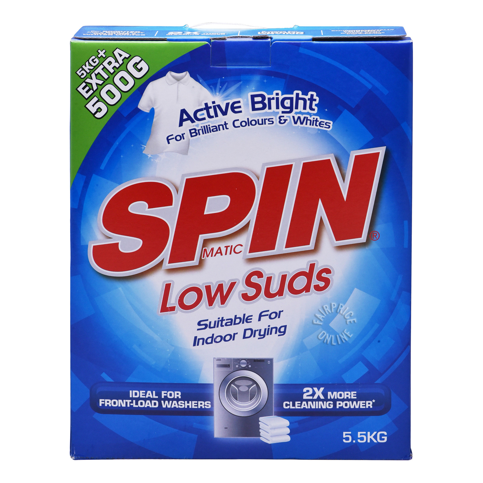 SPINmatic Low Suds Detergent Powder - Active Bright