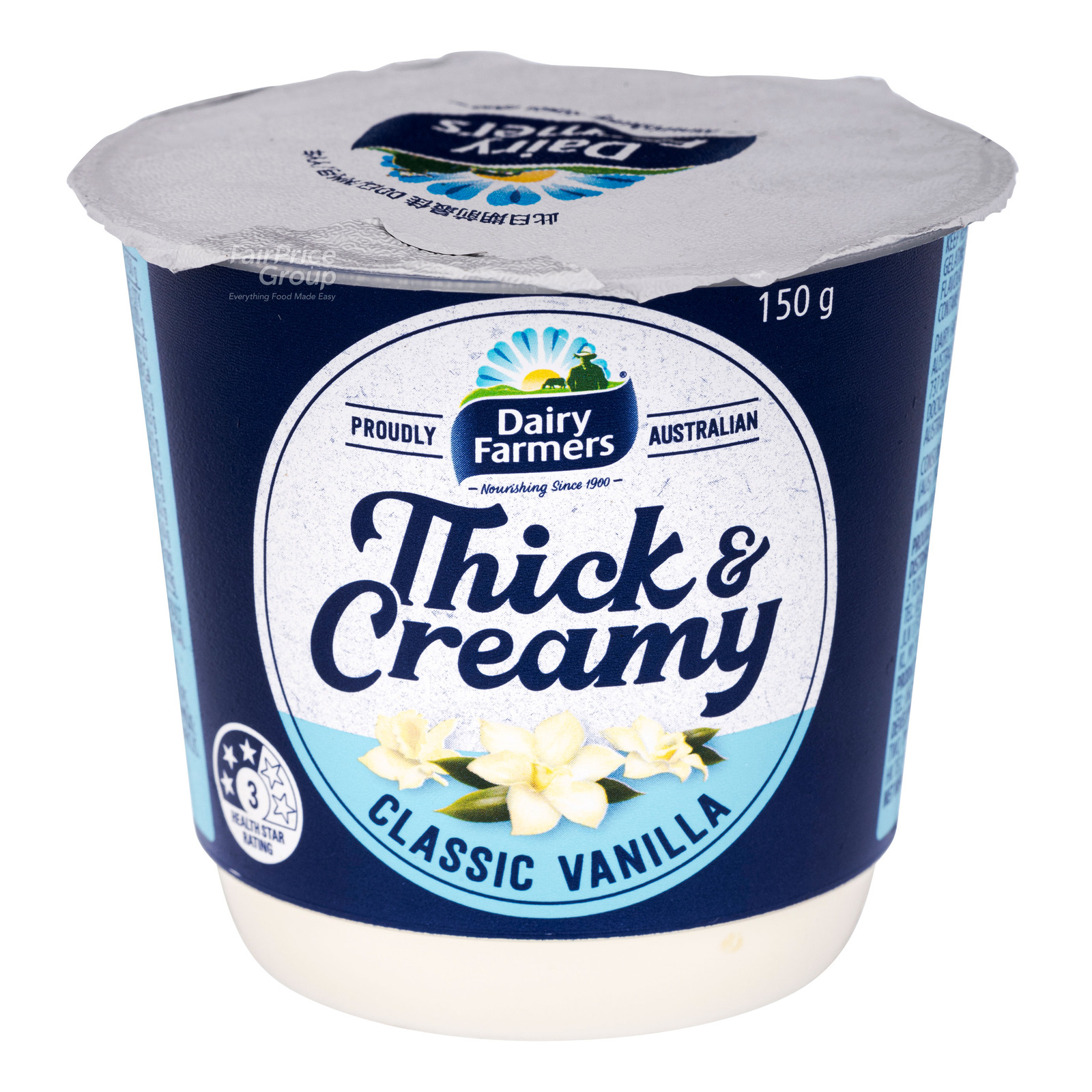 Dairy Farmers Thick & Creamy Yoghurt - Classic Vanilla
