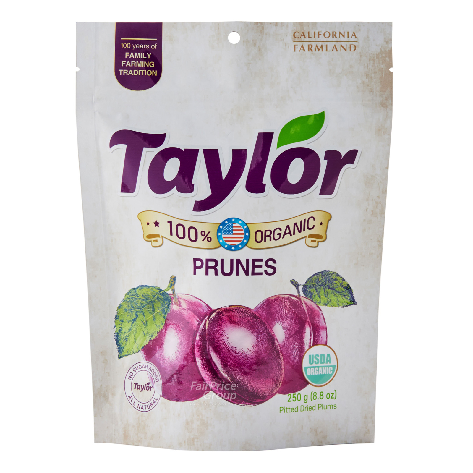 Taylor 100% Organic Prunes