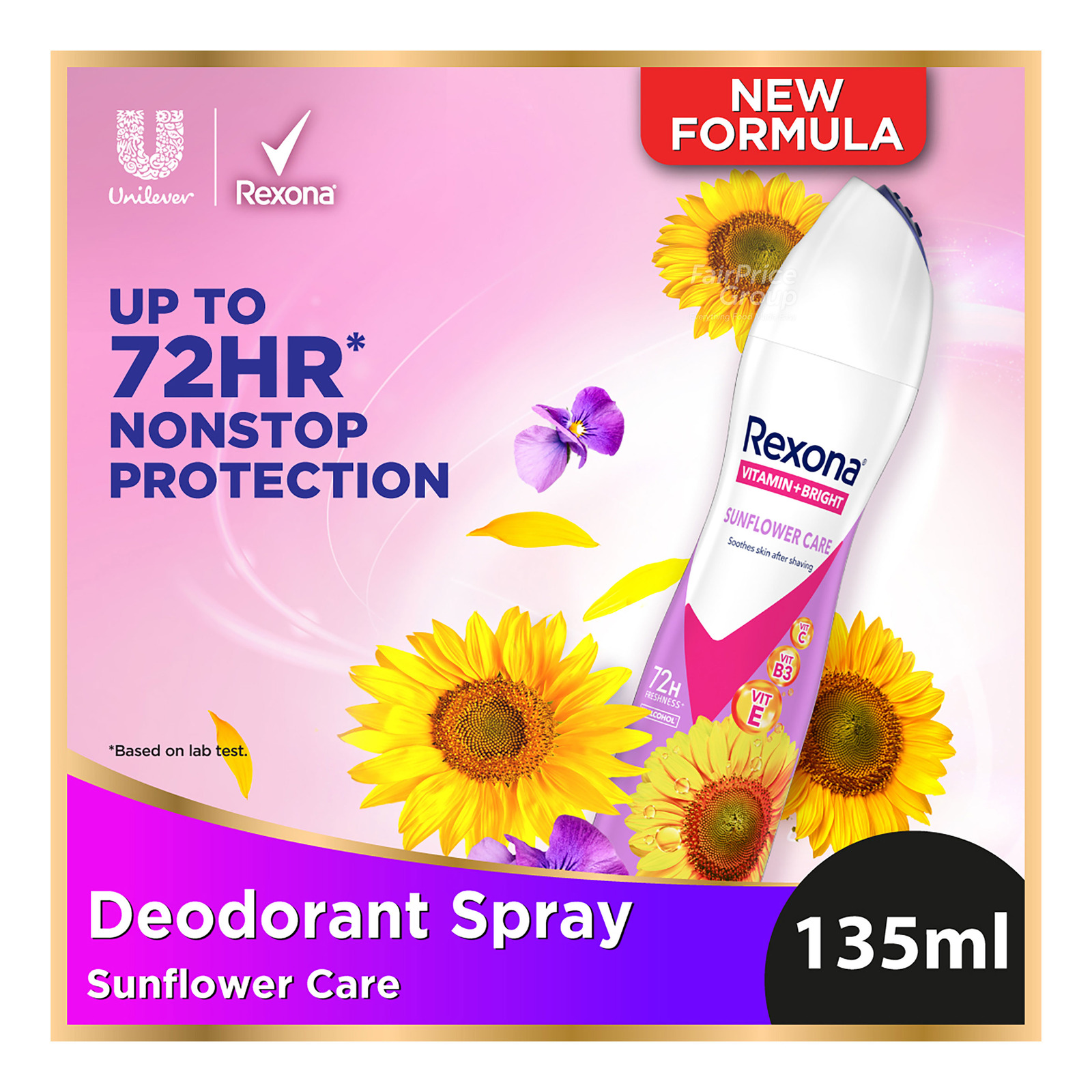 Rexona Vitamin + Bright Deodorant Spray - Sunflower Care | NTUC