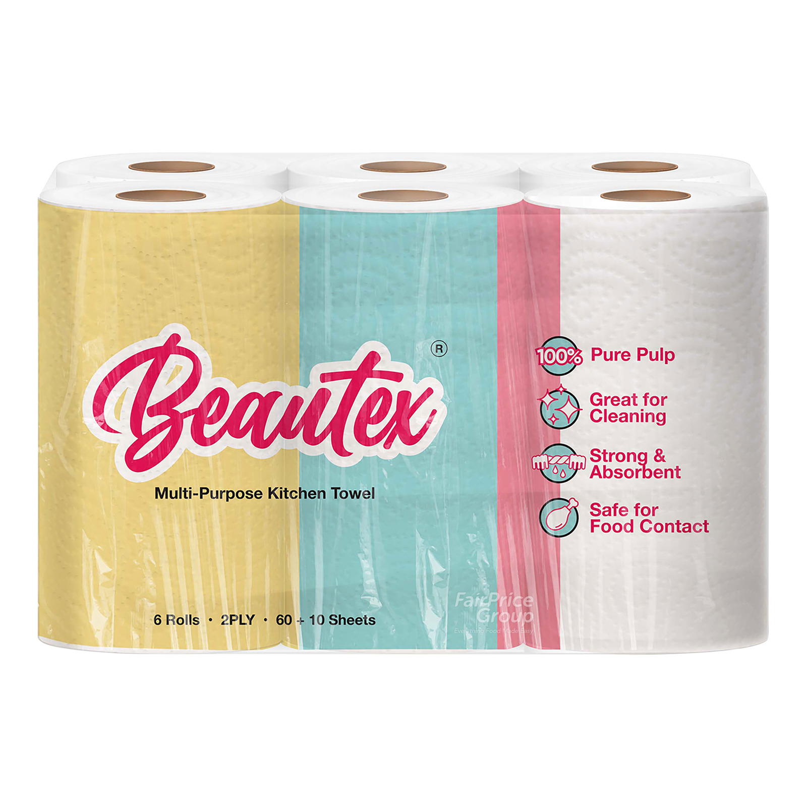 Beautex Towel Rolls Multi Purpose (More Sheets) NTUC FairPrice