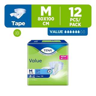 TENA Value Unisex Adult Diapers - M (81 - 112cm)