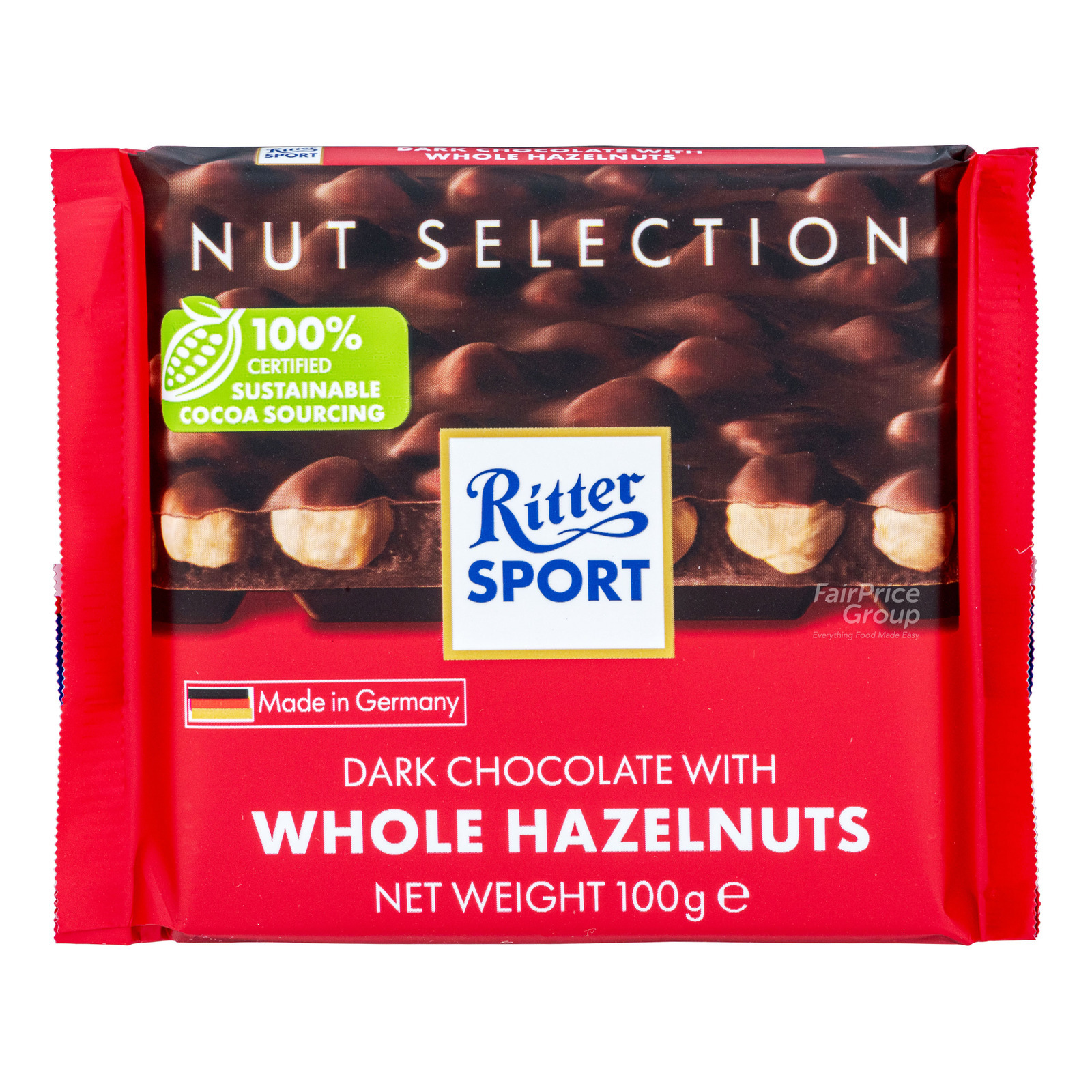 Ritter Sport Chocolate - Dark Whole Hazelnuts