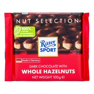 Ritter Sport Chocolate - Dark Whole Hazelnuts