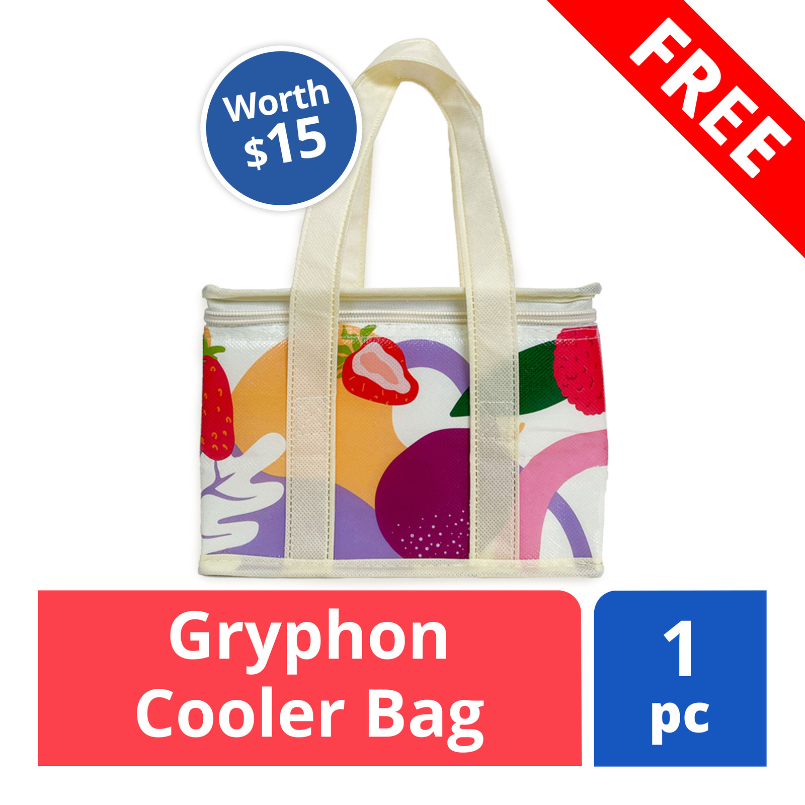 FREE Gryphon cooler bag (worth 15) NTUC FairPrice