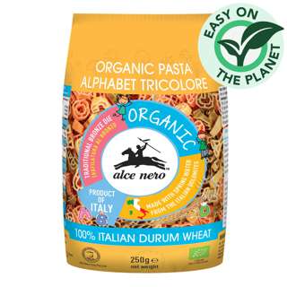 Alce Nero Organic Pasta Alphabet Tricolore