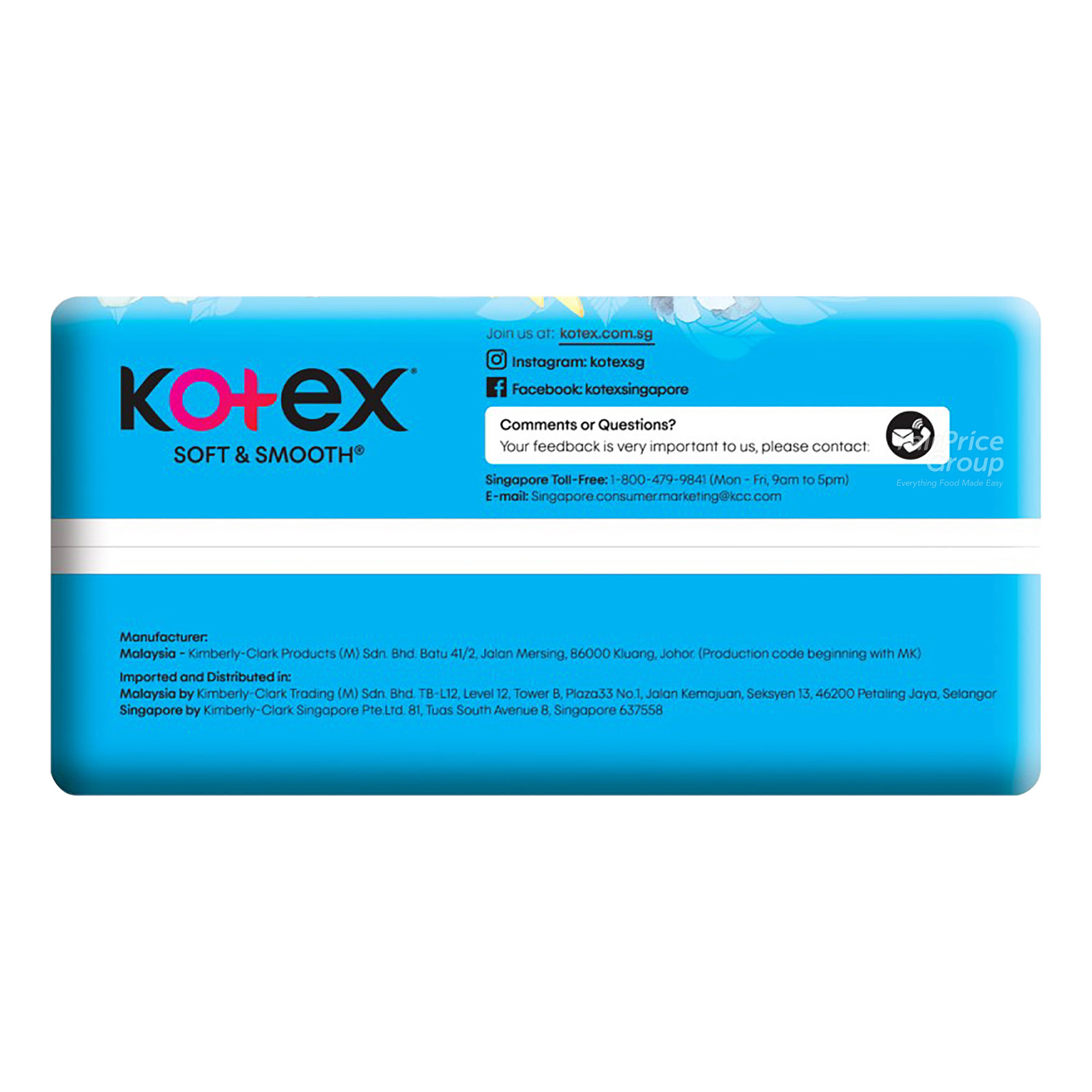 Kotex Soft & Smooth Maxi Wing Pads - Regular Flow (24cm) | NTUC FairPrice