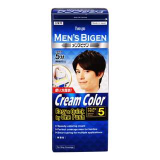 Hoyu Men's Bigen Cream Colour Hair Dye - Natural Brown (5)
