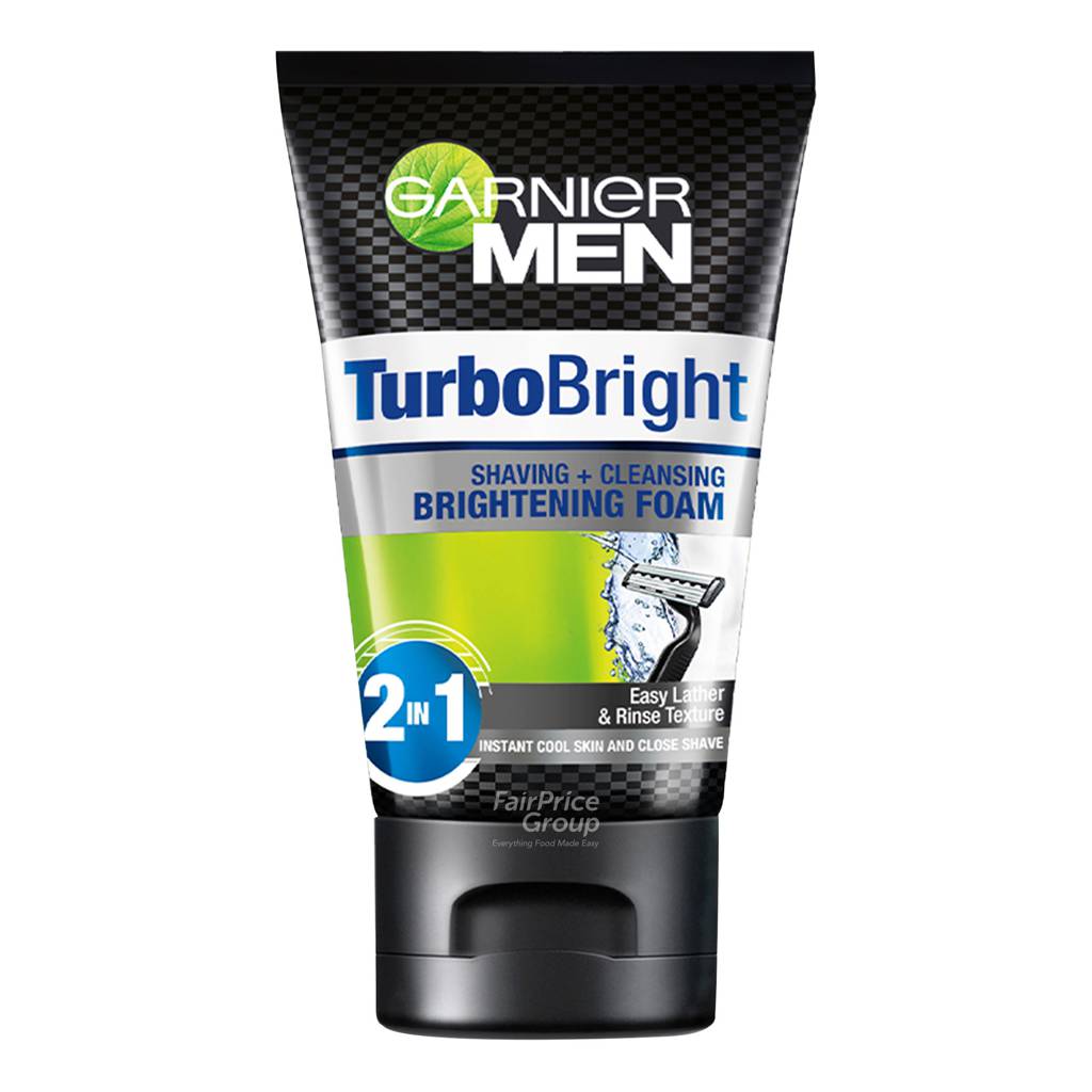 Garnier Men Turbo Light Cleanser Foam Double Deep Cleanse NTUC