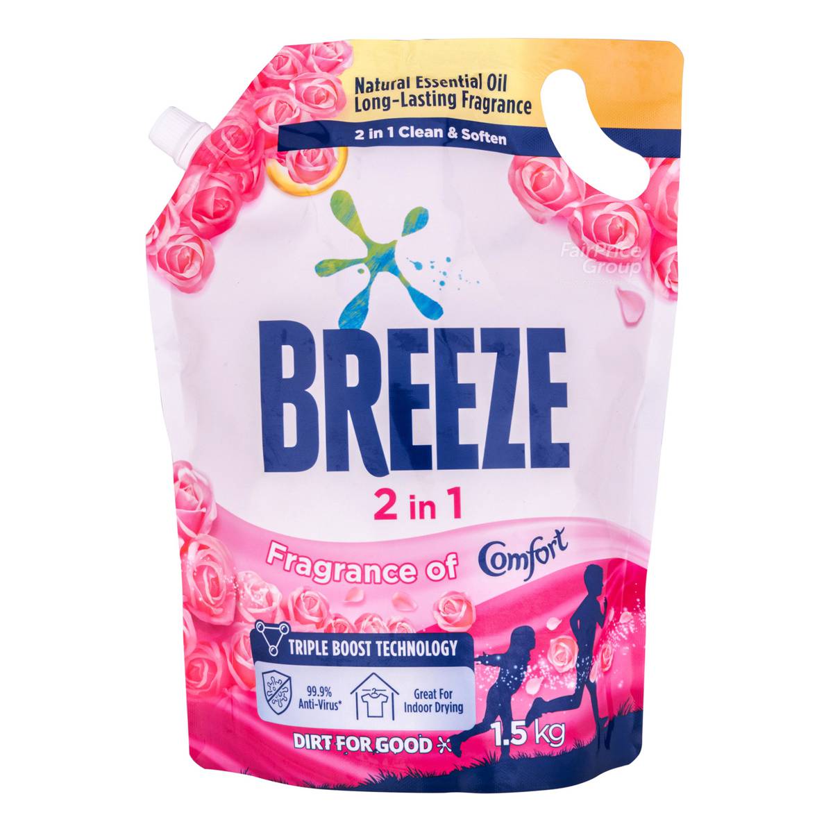 Breeze Liquid Detergent Refill Comfort (Long Lasting Perfume) NTUC FairPrice