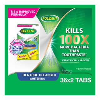 Polident Denture Cleanser Tablet - Whitening