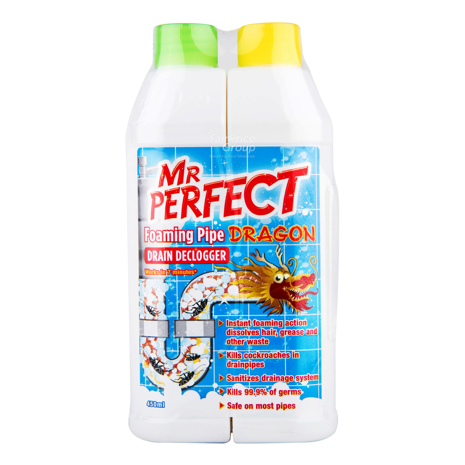 Mr Perfect Foaming Pipe Dragon Drain Declogger
