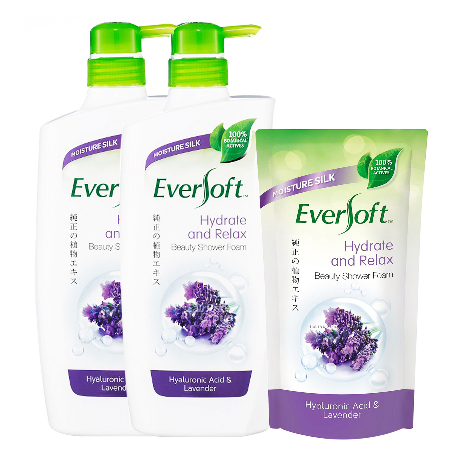 Eversoft Normal Eversoft Shower Foam + Refill - Hydrate and Relax | NTUC FairPrice