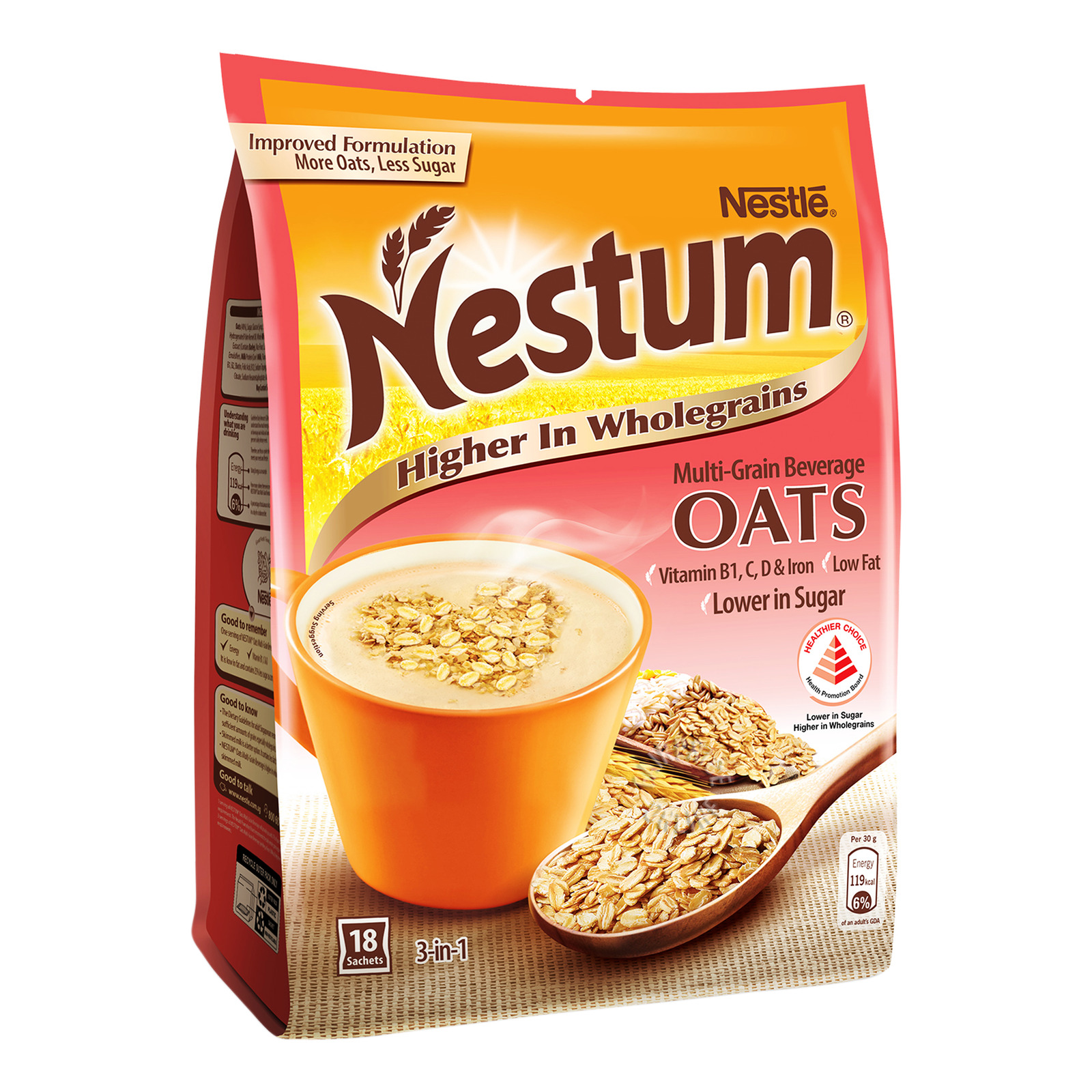 Nestle Nestum 3 in 1 Instant Cereal Milk Drink - Oats