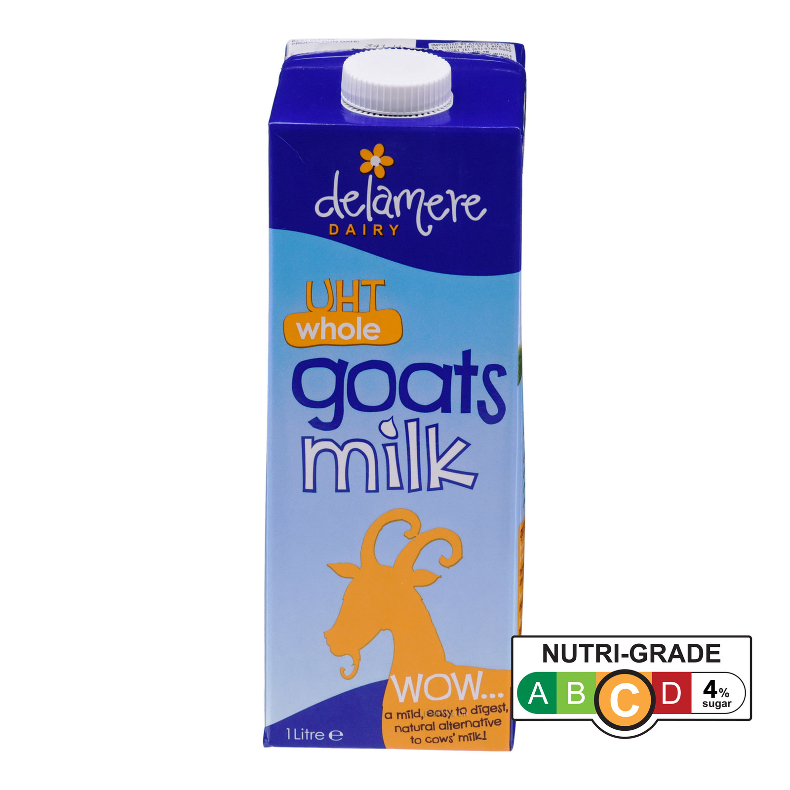 Delamere Dairy UHT Whole Goats Milk NTUC FairPrice