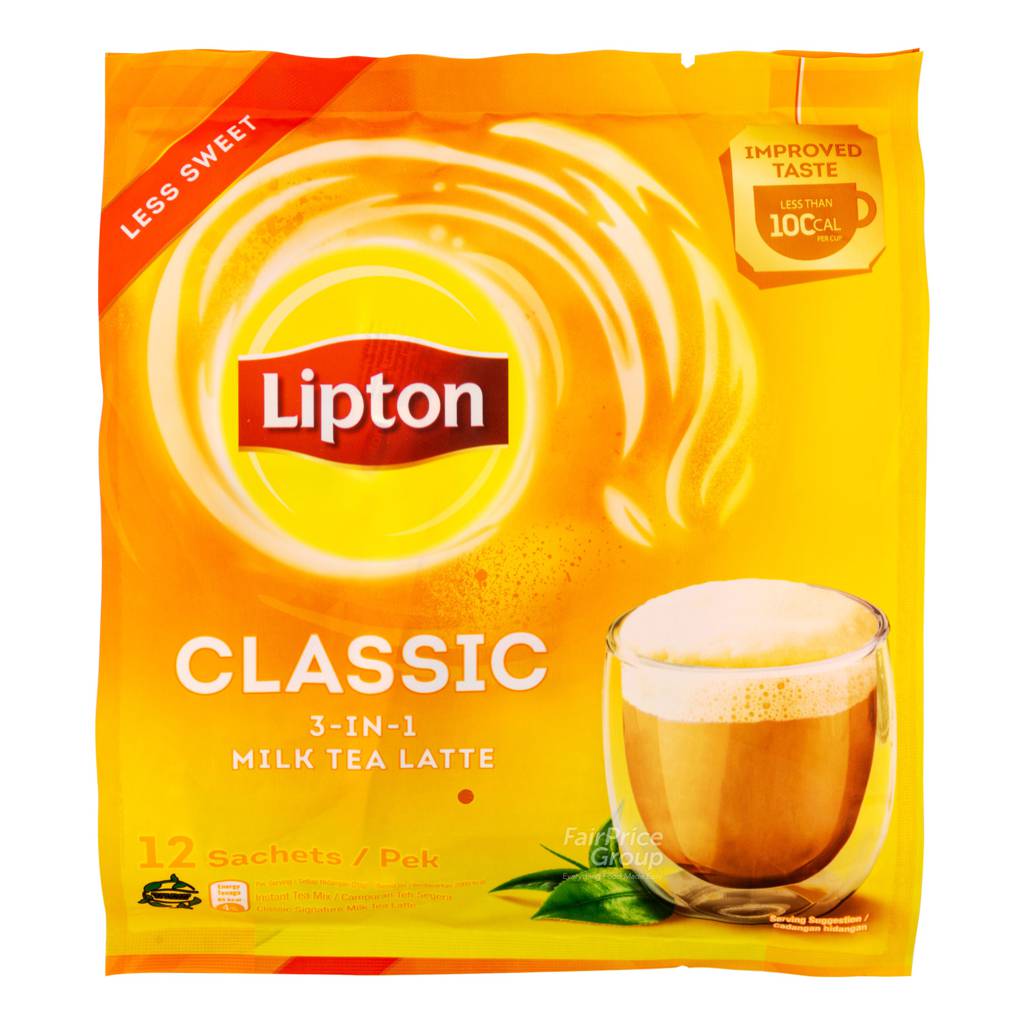 Lipton 3 in 1 Instant Milk Tea Latte Classic NTUC FairPrice
