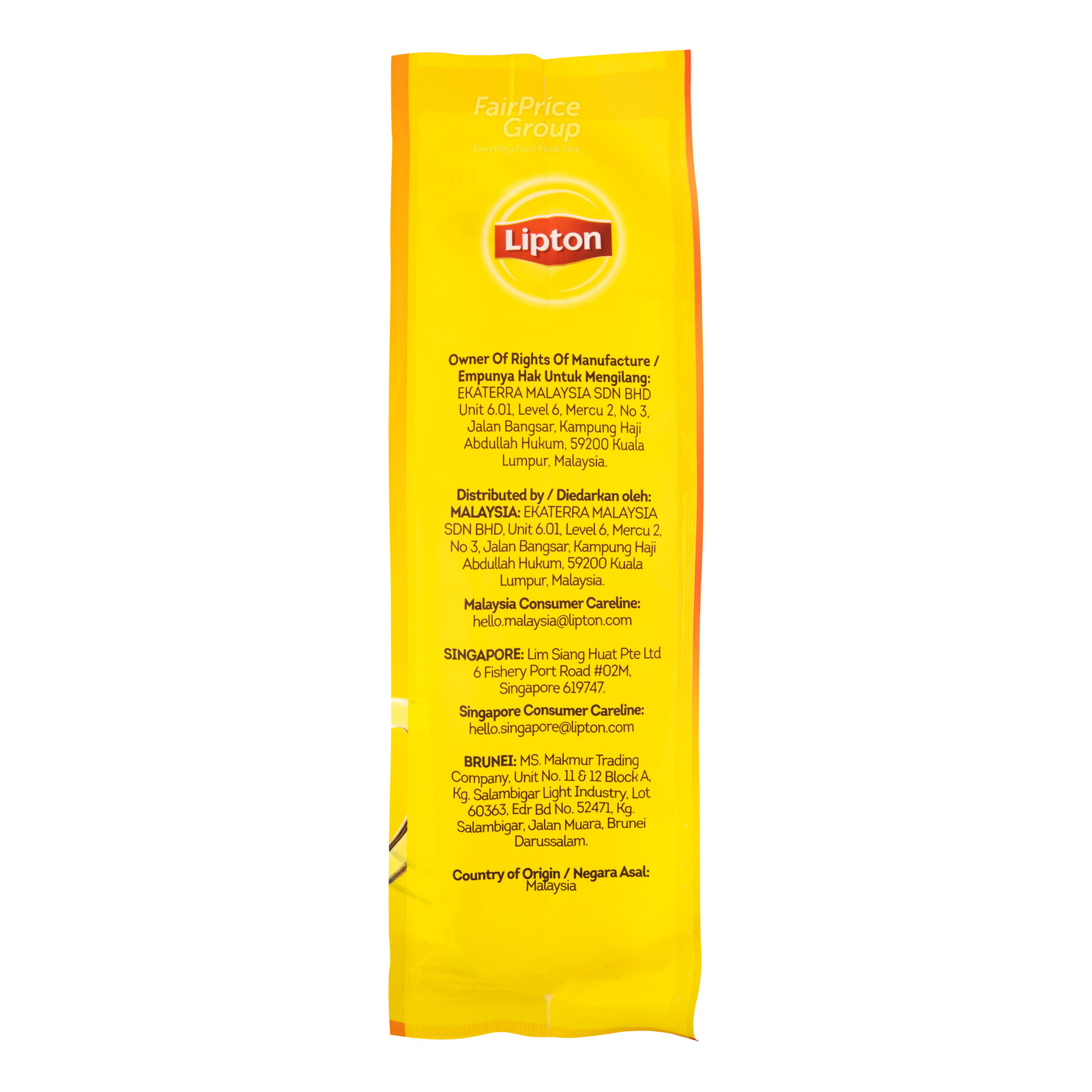 Lipton 3 In 1 Instant Milk Tea Latte Teh Tarik Ntuc Fairprice