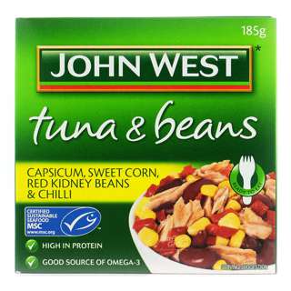 John West Tuna & Beans - Capsicum, Sweet Corn, Red Kidney & Chili