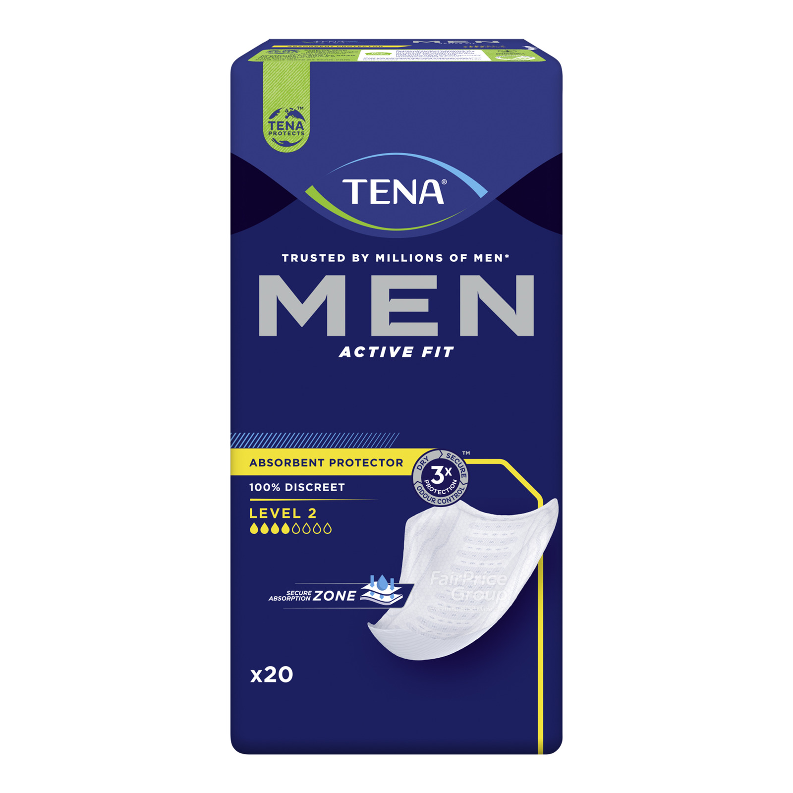 TENA Men Absorbant Protector Pads - Level 2 (M)