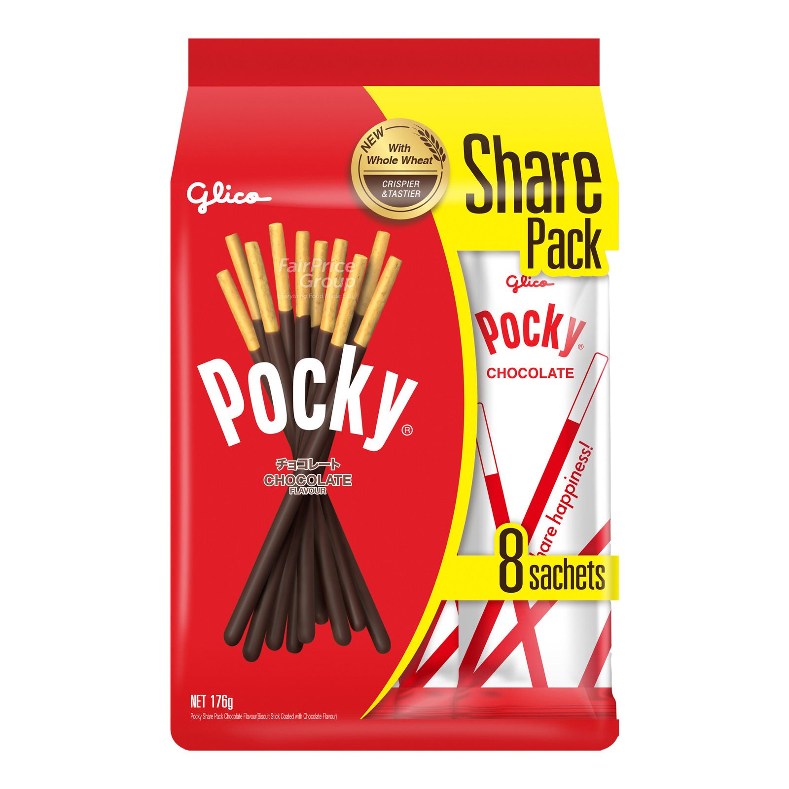 Glico Pocky Biscuit Sticks Chocolate (Family) NTUC FairPrice