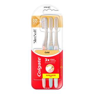 Colgate Slim Soft Toothbrush - Gold