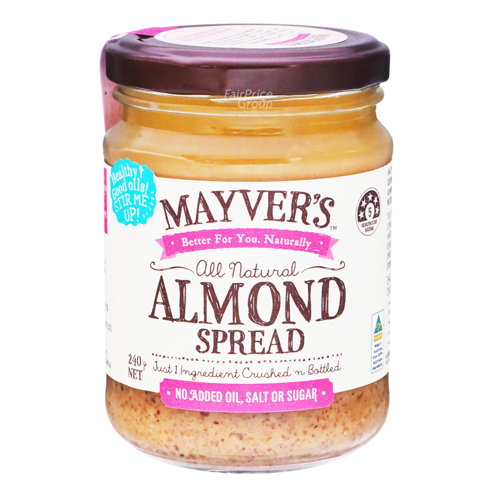 Mayver's All Natural Spread Almond NTUC FairPrice